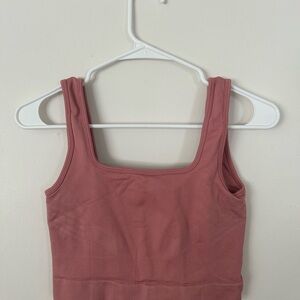 Knix Womens Good To Go Seamless Crop Tank Top Size S Mauve Pink